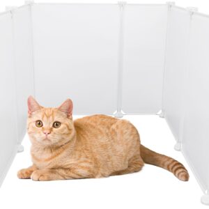 FHTONGE Extra Large Cat Litter Box Enclosure, Splash Guard and Privacy Screen for Open Top Litter Pan